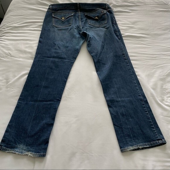SIMPLY VERA Jeans Straight Leg Woman's Distressed SZ 14 - Picture 4 of 10